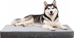 LFC PETS Ultra Comfort Memory Foam Dog & Cat Bed with Removable Cover, Grey, X-Large