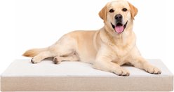 LFC PETS Ultra Comfort Memory Foam Dog & Cat Bed with Removable Cover, Beige, X-Large