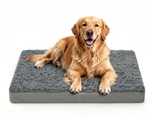 Show full view: LFC PETS Orthopedic Memory Foam Dog & Cat Bed with Removable Cover, Grey, X-Large slide 5 of 9