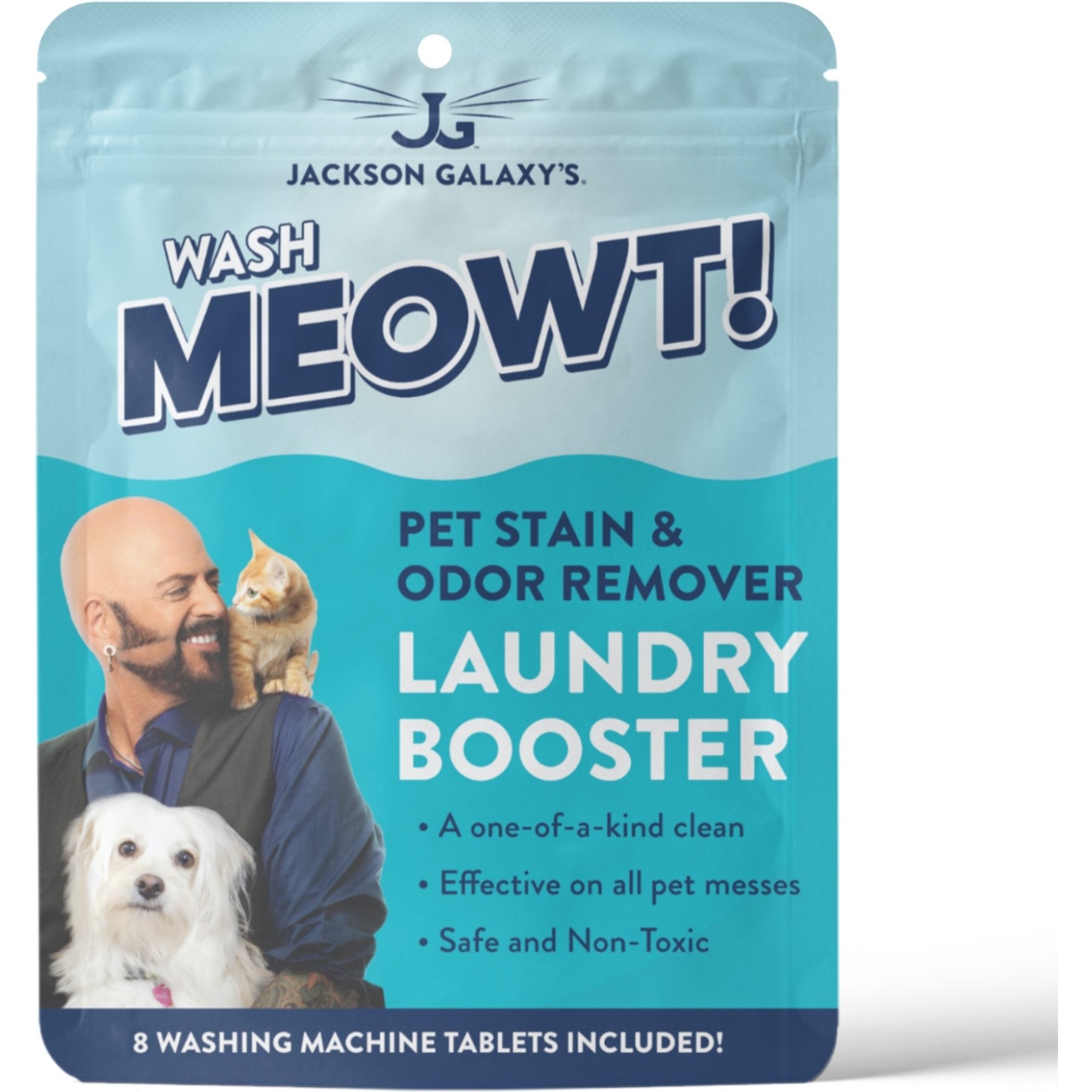 Jackson Galaxy Meowt Cat Laundry Booster, 8 tablets