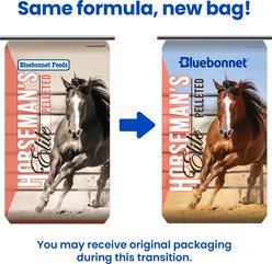 Bluebonnet Feeds Horsemans Elite Pelleted Horse Feed, 50-lb bag slide 2 of 6