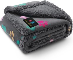 Luciphia Waterproof Reversible Sherpa Fleece Dog Blanket, Grbone, Large