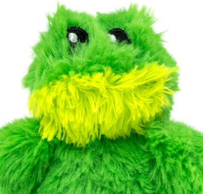 Show full view: KONG Plush Frog Dog Toy, X-Small slide 8 of 11