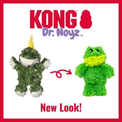 Show full view: KONG Plush Frog Dog Toy, X-Small slide 2 of 11