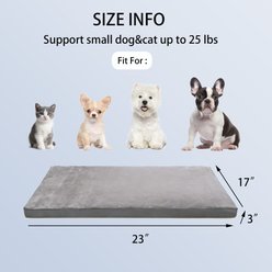 Decflow Dual-Sided Removable Washable Cover Hidden Zipper Dog Bed, Gray, Medium slide 2 of 8