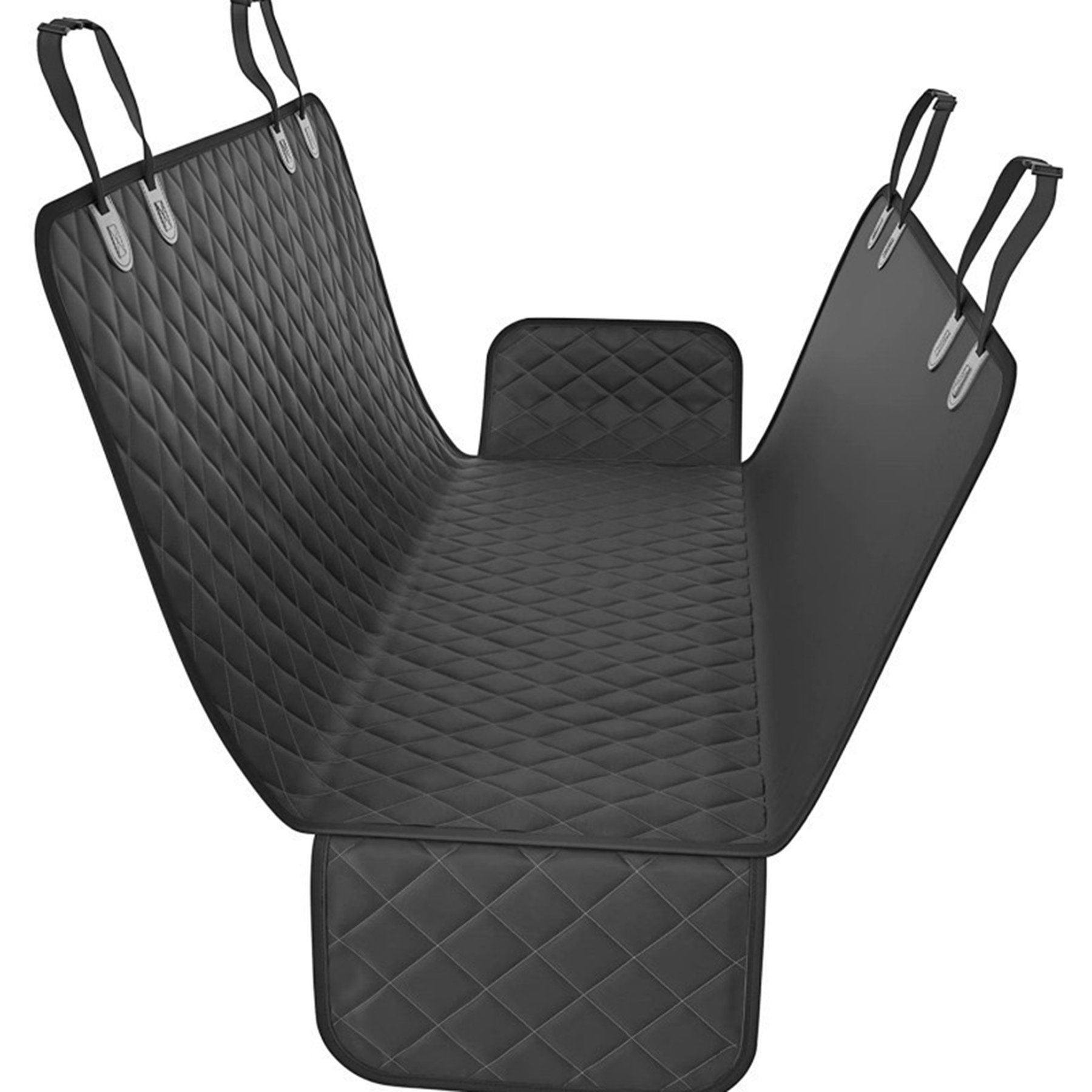 Decflow Waterproof Car Dog Seat Cover for Back Seat, Black, Medium
