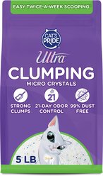 Ultra Clumping Micro Crystals Premium Unscented Cat Litter, 5-lb Bag