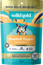 Solid Gold Chicken Flavor Gut Health High-Protein Dry & Wet Dog Food Topper, 10.5-oz pouch