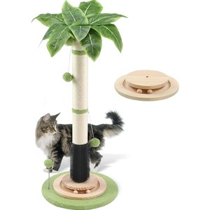 KZLAA 45-in Sherpa Cat Scratching Post & Scratcher with