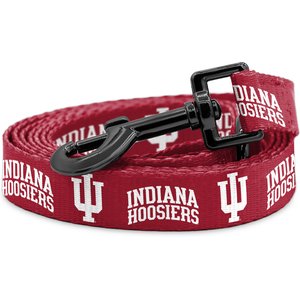 ShopInstaPets NCAA Polyester Dog Leash, 6-ft long, 1-in wide, Indiana Hoosiers
