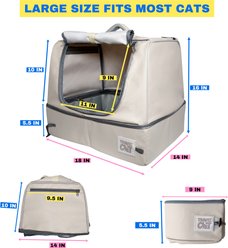Travel Cat The Porta-Pawty+ Covered Cat Travel Litter Box slide 2 of 9