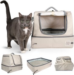 Travel Cat The Porta-Pawty+ Covered Cat Travel Litter Box
