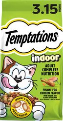Temptations Fishin’ for Chicken Flavor Indoor Dry Cat Food, 3.15-lb bag