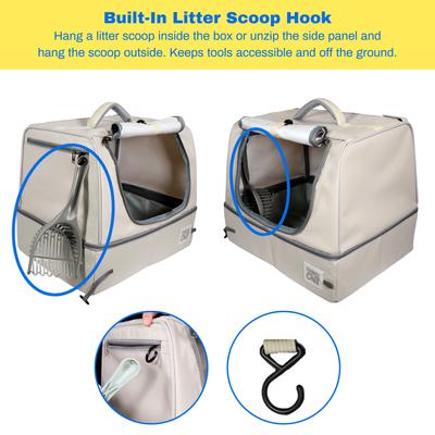 Show full view: Travel Cat The Porta-Pawty+ Covered Cat Travel Litter Box slide 6 of 10