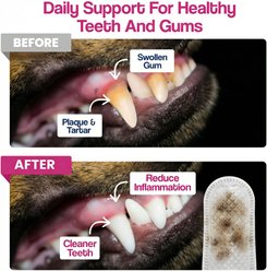 Dr. Paws Dog Dental Finger Wipes, 50 count slide 2 of 8