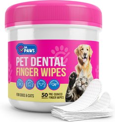Dr. Paws Dog Dental Finger Wipes, 50 count