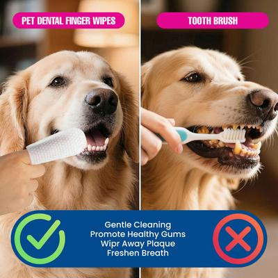 Show full view: Dr. Paws Dog Dental Finger Wipes, 50 count slide 3 of 9