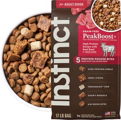 Instinct PeakBoost Grain-Free High-Protein Recipe with Real Beef, 17-lb bag