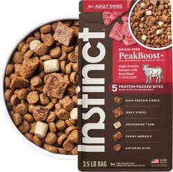 Instinct PeakBoost Grain-Free High-Protein Recipe with Real Beef, 3.5-lb bag