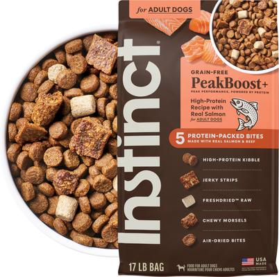 Instinct PeakBoost Grain-Free High-Protein Recipe with Real Salmon, 17-lb bag