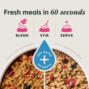 Instinct FreshDried Meal Blends Grain-Free Raw Beef & Wild Berries Blend Freeze-Dried Dog Food, 3-oz bag