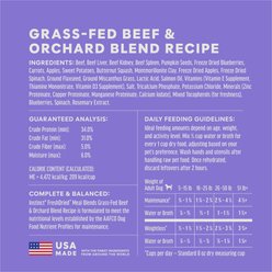 Instinct FreshDried Meal Blends Grain-Free Raw Beef & Orchard Blend Freeze-Dried Dog Food, 3-oz bag slide 2 of 8