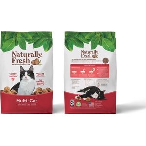 Naturally Fresh Multi-Cat Unscented Clumping Walnut Cat Litter, 26-lb bag
