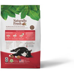Naturally Fresh Multi-Cat Unscented Clumping Walnut Cat Litter, 26-lb bag