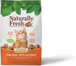 Naturally Fresh Herbal Attraction Scented Clumping Walnut Cat Litter, 14-lb bag