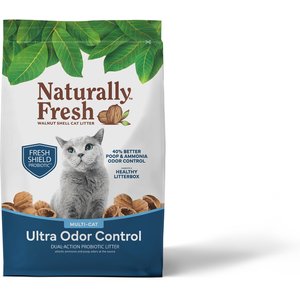 Naturally Fresh Multi-Cat Fresh Unscented Clumping Walnut Cat Litter, 26-lb bag