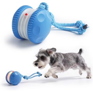 vibrating toys for dogs Shaky Ball Toy for Dogs,Interactive Dog Toys,2025 New Vibrating Dog  Balls,USB Rechargeable Automatic Moving Toy Ball for Dogs and Cats,Blue(2PC) main image 0