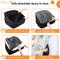 Show in main carousel: NEEZUKAR Dog Car Seat Booster with Thick Cushion for Small/Medium Dogs, 17.8 x 17.8 x 18.9-in, Black slide 6 of 6