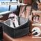 Show in main carousel: NEEZUKAR Dog Car Seat Booster with Thick Cushion for Small/Medium Dogs, 17.8 x 17.8 x 18.9-in, Black/Grey slide 5 of 6