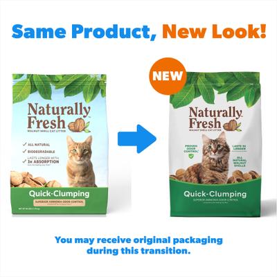 Show full view: Naturally Fresh Unscented Clumping Walnut Cat Litter, 26-lb bag slide 3 of 12