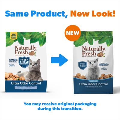 Show full view: Naturally Fresh Multi-Cat Fresh Unscented Clumping Walnut Cat Litter, 14-lb bag slide 3 of 12