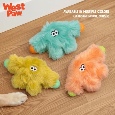 Show full view: West Paw Helga Rowdies Durable Squeaky Plush Dog Toy, Citrus slide 5 of 8