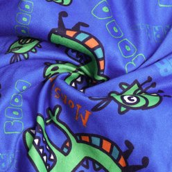 CuteBone Crocodile Big Dog Pajamas, Blue & Green, Medium slide 2 of 8