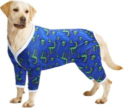 CuteBone Crocodile Big Dog Pajamas, Blue & Green, Medium