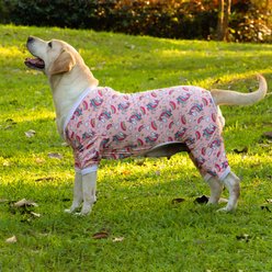 CuteBone Unicorn Big Dog Pajamas, Pink, Medium