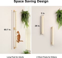 FUKUMARU Wall Mounted 60-in Cat Wall Scratcher Post slide 2 of 7