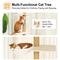 Show in main carousel: FUKUMARU Wall-Mounted 108-in Cat Tree with Hammock & Sturdy Scratching Post slide 2 of 8