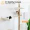 Show in main carousel: FUKUMARU Wall-Mounted 108-in Cat Tree with Hammock & Sturdy Scratching Post slide 7 of 8