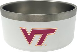 ShopInstaPets NCAA Stainless Steel Dog Bowl, 32-oz, Virginia Tech Hokies