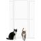 Show in main carousel: PawHut Metal Dog & Cat Gate with Door, 1.4-in Narrow Gap & 2.8 - 5.5-in Extension, White, 40.9 × 1.4 × 59.1-in slide 1 of 9