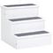 Show in main carousel: PawHut Non Slip Wooden Carpeted Dog & Cat Stairs Ramp, White, 3-Steps, 16 x 17.5 x 15-in slide 1 of 9