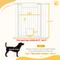 Show in main carousel: PawHut 30 to 41-in Extra Wide Walk Through Metal Dog & Cat Gate with Door, 3 & 5.5-in Extension Kits & Pressure Mounted, White, 40.9 × 2 × 41.7-in slide 4 of 10