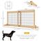 Show in main carousel: PawHut Indoor Slide-Adjust Freestanding Retractable Wooden Dog Gate Extension, Natural Wood, 70.9 x 14.25 x 27.25 slide 3 of 9