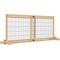 Show in main carousel: PawHut Indoor Slide-Adjust Freestanding Retractable Wooden Dog Gate Extension, Natural Wood, 70.9 x 14.25 x 27.25 slide 1 of 9
