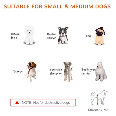 Show full view: PawHut Adjustable Extra Wide Freestanding Wooden Dog & Cate Gate Extension, Blue/Gray, 70.9 x 14.25 x 27.25-in slide 8 of 10