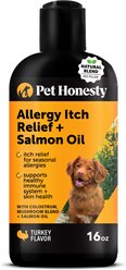 Pet Honesty Allergy Anti-Itch Salmon Oil Turkey Flavored Allergy & Itch Relief Supplement for Dogs, 16-fl oz bottle